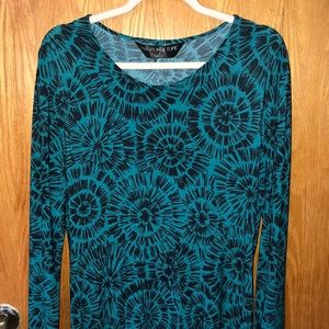 Kamal Kulture black and teal maxi dress